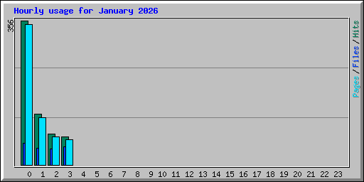 Hourly usage for January 2026